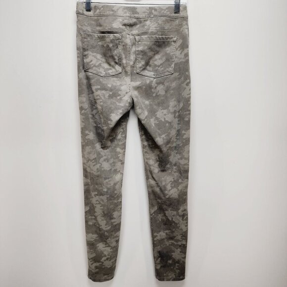 New Spanx Jean-ish Ankle Leggings Stone Wash Camo Pull On Stretch Medium Pants - Picture 8 of 11